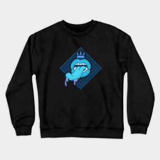 lips, tongue and crown Crewneck Sweatshirt